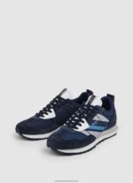 Navy Foster Man Combined Sneakers Pepe Jeans L20F2F1184 Men - Image 2