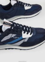 Navy Foster Man Combined Sneakers Pepe Jeans L20F2F1184 Men - Image 5
