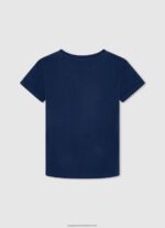 Navy Logo Basic T-Shirt Pepe Jeans L20F2F1622 Boy - Image 2