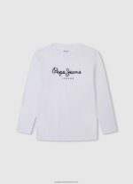 Navy Logo Basic T-Shirt Pepe Jeans L20F2F1622 Boy - Image 5
