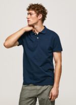 Navy Logo T-Shirt Pepe Jeans L20F2F1078 Men - Image 3