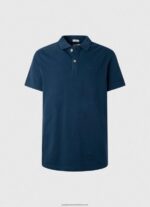 Navy Logo T-Shirt Pepe Jeans L20F2F1078 Men - Image 5