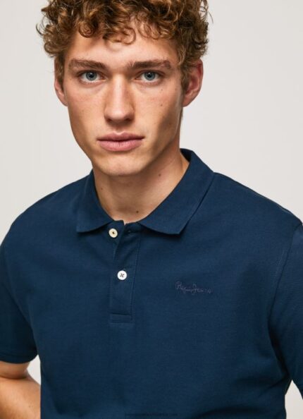 Navy Logo T-Shirt Pepe Jeans L20F2F1078 Men