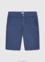 Navy Regular Fit Chino Shorts Pepe Jeans L20F2F1695 Boy - Image 4