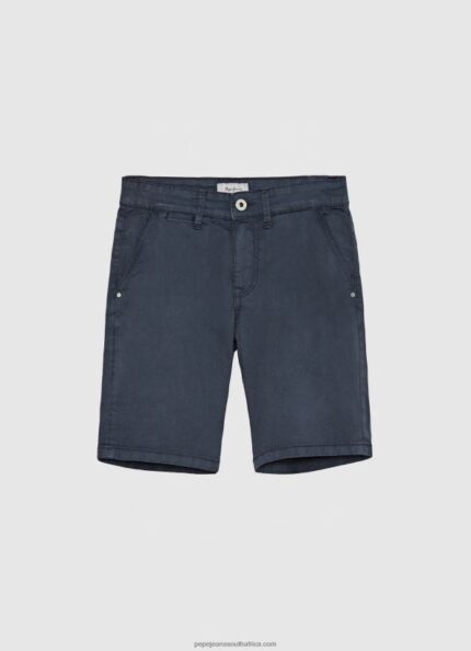 Navy Regular Fit Chino Shorts Pepe Jeans L20F2F1695 Boy