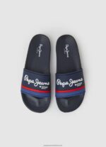Navy Slider Portobello Beach Flip Flops Pepe Jeans L20F2F1260 Men - Image 2