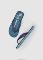 Navy Whale Rainforest Beach Flip Flops Pepe Jeans L20F2F1287 Men - Image 2