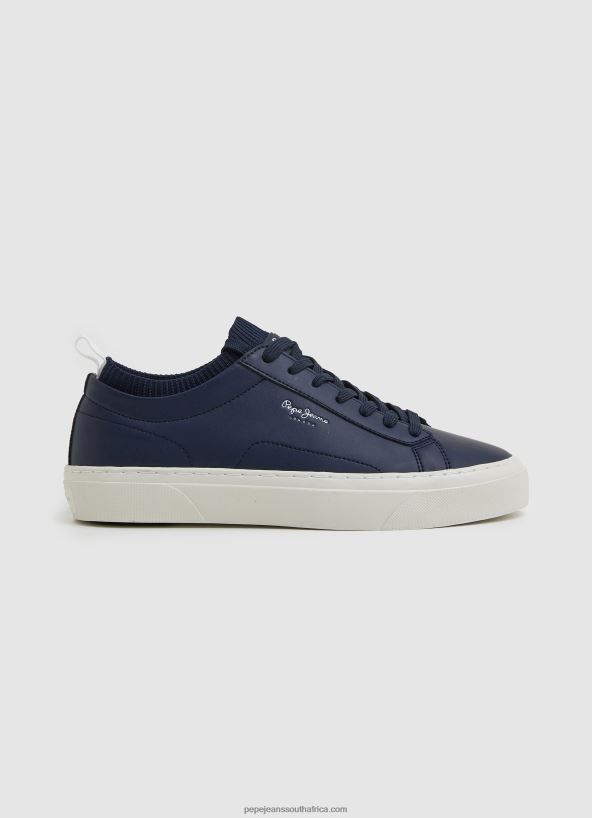 navy_yogi_leather_sock_sneakers_pepe_jeans_l20f2f1222_men.jpg Navy Yogi Leather Sock Sneakers Pepe Jeans L20F2F1222 Men - Image 1
