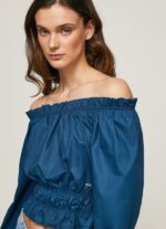 Ocean Cotton Poplin Cropped Fit Top Pepe Jeans L20F2F360 Women - Image 3