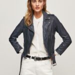 Ocean Lamb Leather Biker Jacket Pepe Jeans L20F2F113 Women