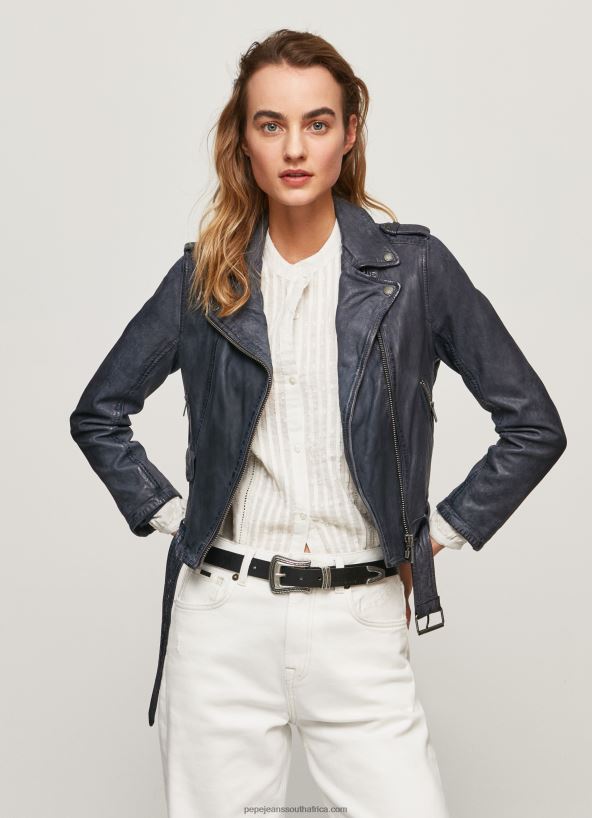 ocean_lamb_leather_biker_jacket_pepe_jeans_l20f2f113_women.jpg Ocean Lamb Leather Biker Jacket Pepe Jeans L20F2F113 Women - Image 1