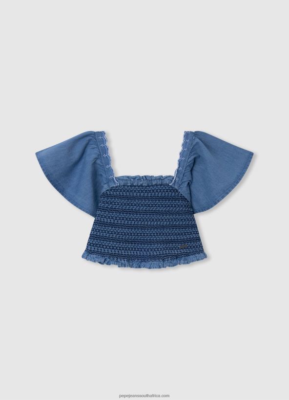 Ocean Logo Print Boxy Fit T-Shirt Pepe Jeans L20F2F1448 Girl - Image 4