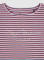 Ocean Ribbed Striped Print T-Shirt Pepe Jeans L20F2F1466 Girl - Image 3
