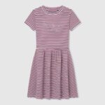 Ocean Striped Print Dress Pepe Jeans L20F2F1377 Girl
