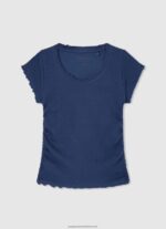 Ocean Wavy-Effect Ribbed Shirt Pepe Jeans L20F2F1443 Girl