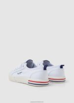 Off White Basic Brady Sneakers Pepe Jeans L20F2F1325 Girl - Image 4