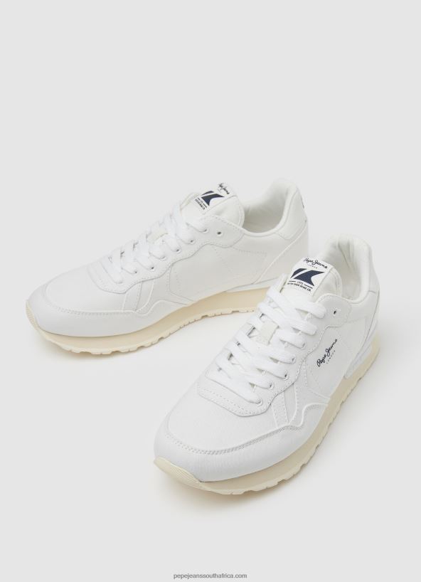 Off White Brit Man Eco Retro Sneakers Pepe Jeans L20F2F1191 Men - Image 3