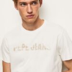 Off White Logo Print T-Shirt Pepe Jeans L20F2F961 Men