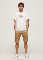 Off White Photo Print T-Shirt Pepe Jeans L20F2F988 Men - Image 2