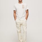 Off White Photo Print T-Shirt Pepe Jeans L20F2F990 Men