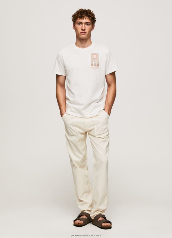 off_white_photo_print_t_shirt_pepe_jeans_l20f2f990_men.jpg Off White Photo Print T-Shirt Pepe Jeans L20F2F990 Men - Image 1