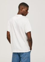 Off White Polo Shirt Cotton Linen Pepe Jeans L20F2F1089 Men - Image 4