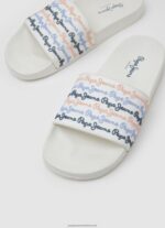 Off White Slider Set Beach Flip Flops Pepe Jeans L20F2F691 Women - Image 3