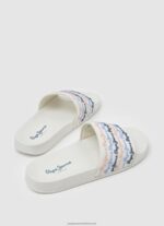 Off White Slider Set Beach Flip Flops Pepe Jeans L20F2F691 Women - Image 4