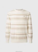 Off White Striped Print Cotton Jersey Pepe Jeans L20F2F866 Men - Image 5