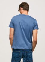 Ozzy Cotton T-Shirt With Brushes Logo Pepe Jeans L20F2F929 Men - Image 4