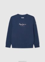 Ozzy Printed Logo Cotton Jumper Pepe Jeans L20F2F1593 Boy - Image 4