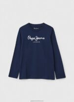 Ozzy Printed Logo Cotton T-Shirt Pepe Jeans L20F2F1633 Boy - Image 5