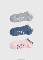 Pale Pink Sandi 3-Pack Socks Pepe Jeans L20F2F555 Women