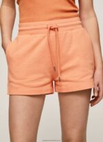 Peach Adjustable Waist Cotton Shorts Pepe Jeans L20F2F515 Women - Image 3