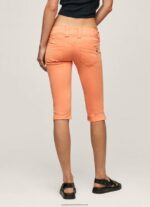 Peach Cropped Fit Denim Shorts Pepe Jeans L20F2F528 Women - Image 4