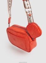 Peach Embossed Logo Maxi Crossbody Bag Pepe Jeans L20F2F715 Women - Image 2