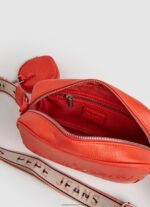 Peach Embossed Logo Maxi Crossbody Bag Pepe Jeans L20F2F715 Women - Image 3