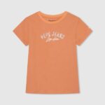 Peach Logo Print T-Shirt Pepe Jeans L20F2F1454 Girl