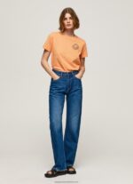 Peach Logo Print T-Shirt Pepe Jeans L20F2F394 Women - Image 2