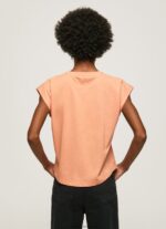 Peach Logo Print T-Shirt Pepe Jeans L20F2F434 Women - Image 4