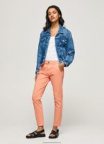 Peach Maura Regular Chino Trousers Pepe Jeans L20F2F308 Women
