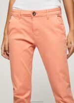 Peach Maura Regular Chino Trousers Pepe Jeans L20F2F308 Women - Image 3
