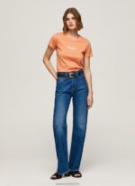 Peach Printed T-Shirt Pepe Jeans L20F2F455 Women - Image 2