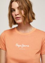 Peach Printed T-Shirt Pepe Jeans L20F2F455 Women