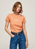 Peach Printed T-Shirt Pepe Jeans L20F2F455 Women - Image 3