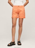 Peach Regular Fit Chino Shorts Pepe Jeans L20F2F522 Women - Image 2