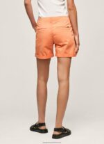 Peach Regular Fit Chino Shorts Pepe Jeans L20F2F522 Women - Image 4