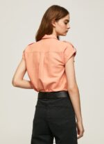Peach Short Sleeved Utility Shirt Pepe Jeans L20F2F340 Women - Image 4
