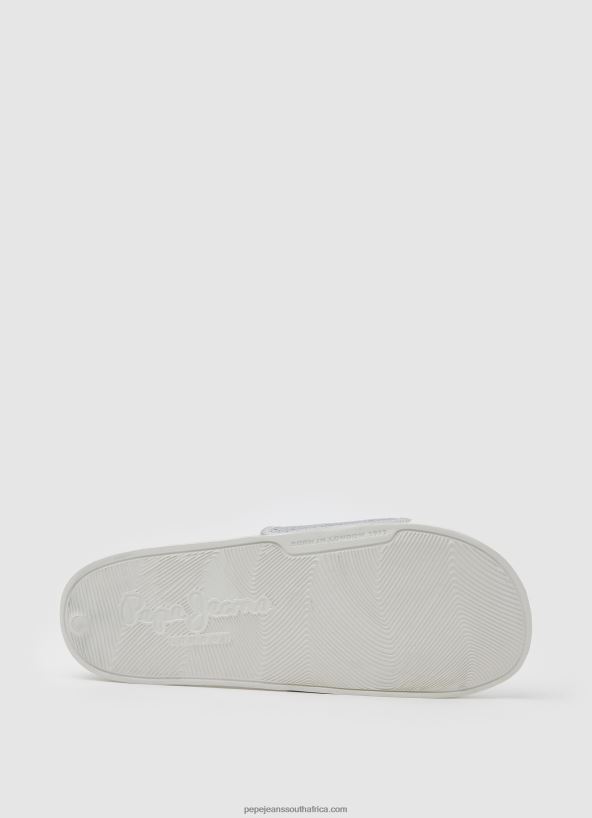Pearl Silver Slider Sweet Beach Flip Flops Pepe Jeans L20F2F694 Women - Image 5