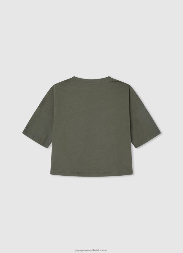 Range Logo Print Boxy Fit T-Shirt Pepe Jeans L20F2F1480 Girl - Image 2